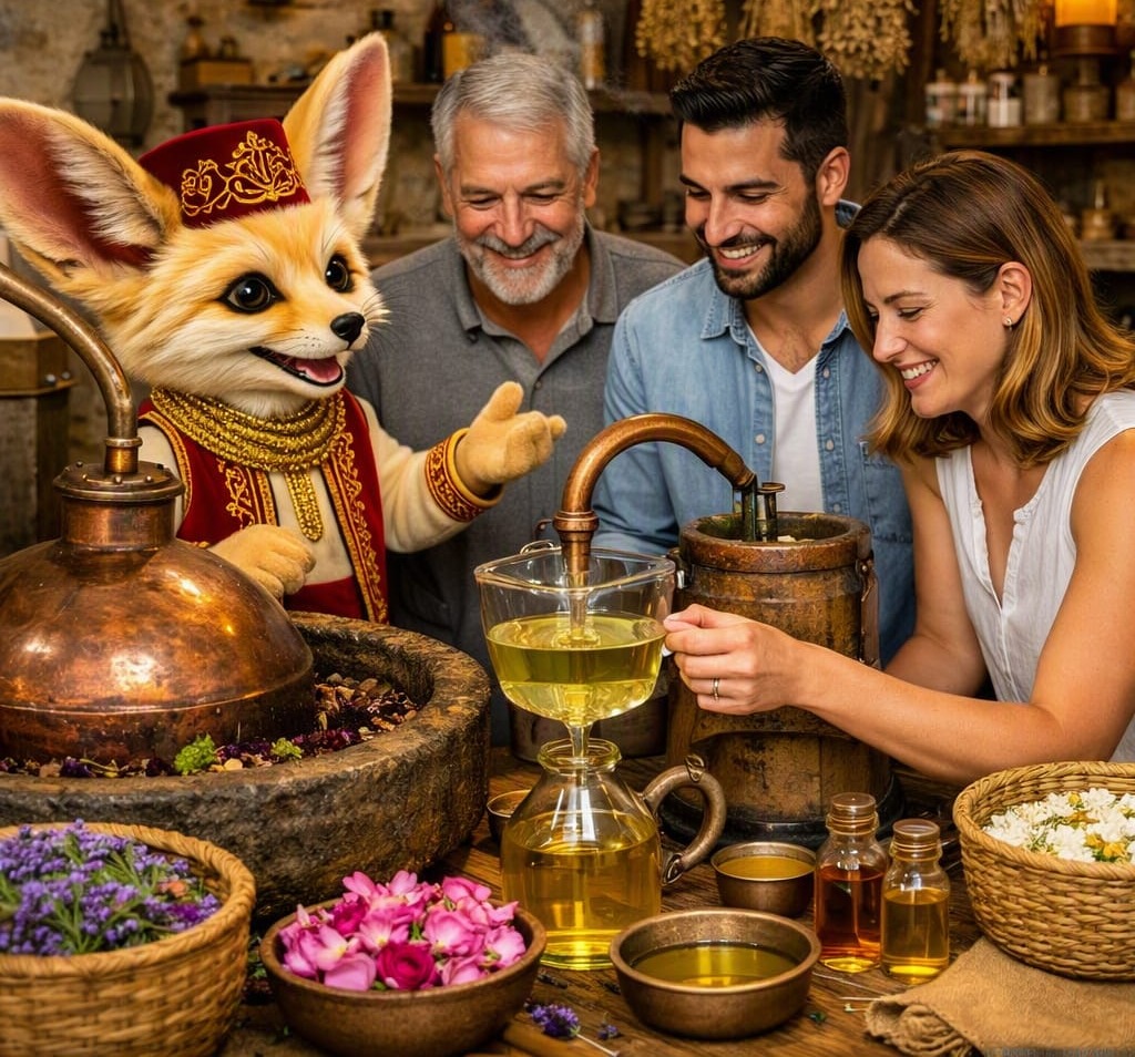 Fennouk distille l'eau de rose et les huiles essentielles
